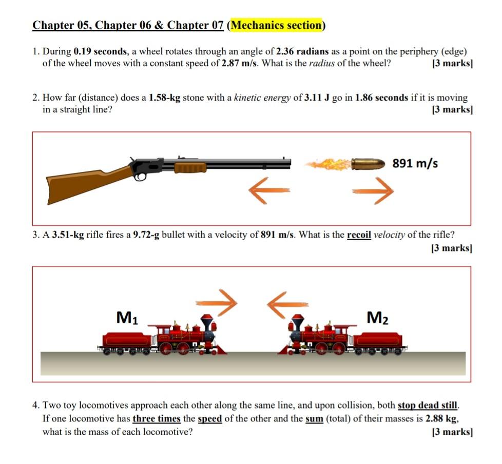 Solved Chapter 05, Chapter 06 & Chapter 07 (Mechanics | Chegg.com