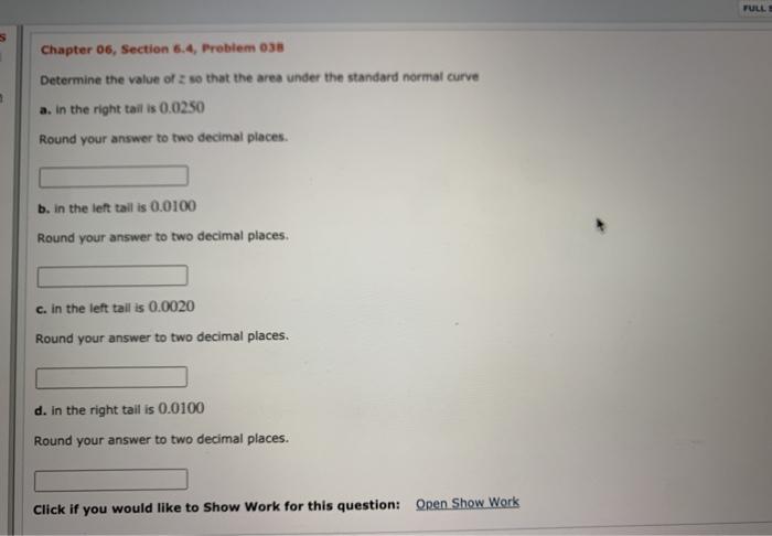 Solved FULL Chapter 06, Section 6.4, Problem 038 Determine | Chegg.com