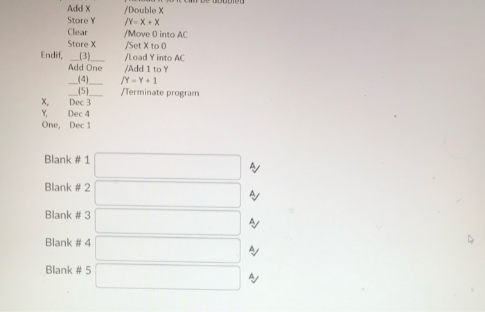 Solved Question 15 (15 points) Fill in all missing codes in | Chegg.com