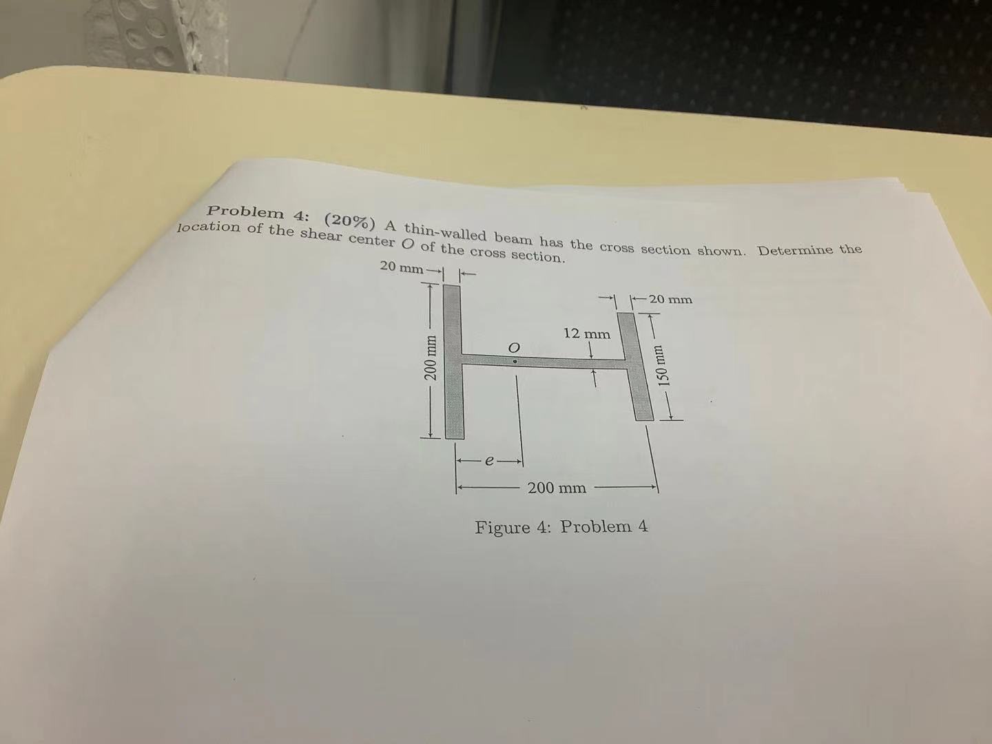 solved 1.1 the beam of a rectangular thin-walled... Solved Problem 4: (20%) A thin-walled beam has the cross | Chegg.com