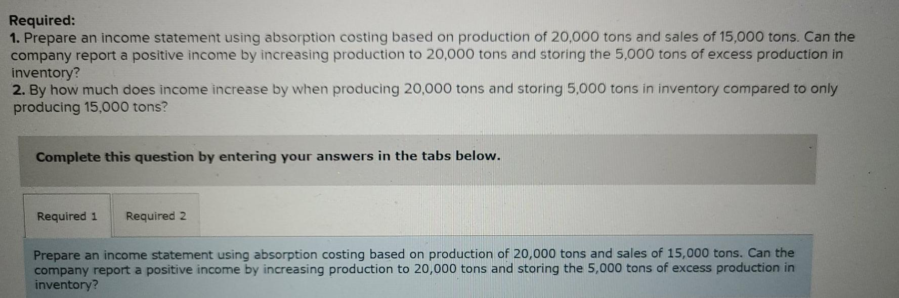 Solved Blazer Chemical produces and sells an icemelting