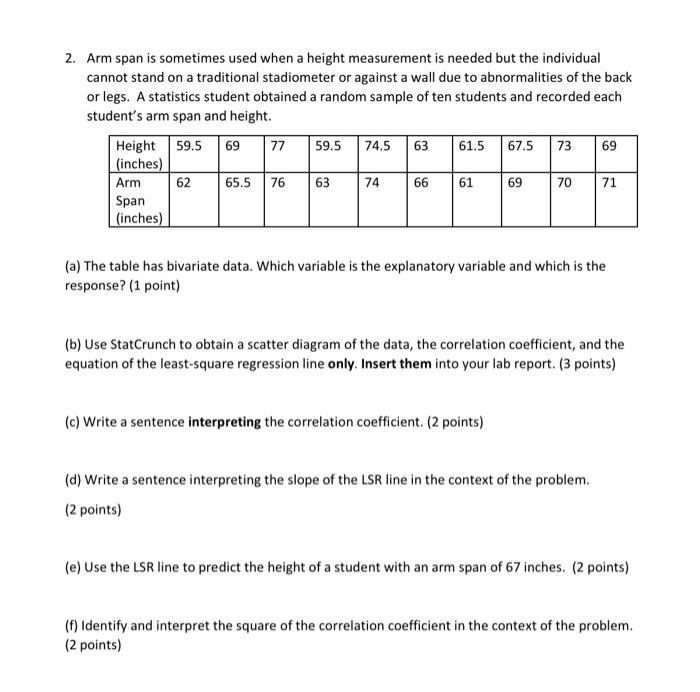 solved-arm-span-is-sometimes-used-when-a-height-measurement-chegg