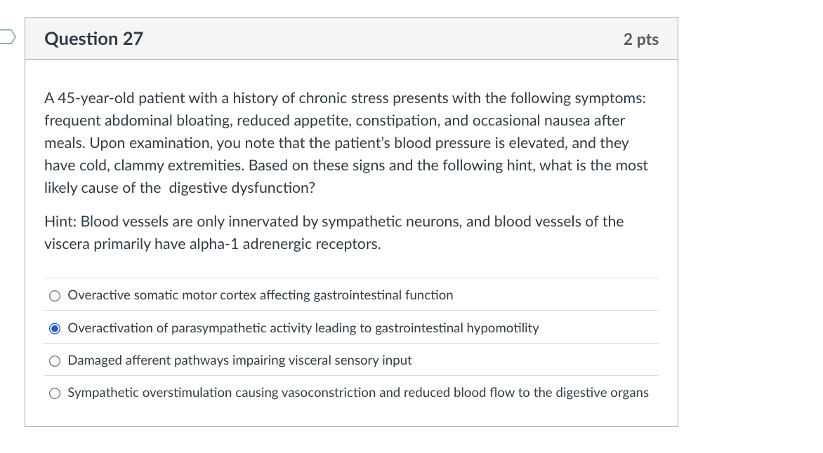 Solved Question 27A 45-year-old patient with a history of | Chegg.com