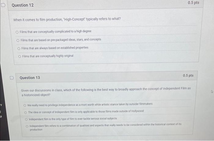 When it comes to film production, "High-Concept" | Chegg.com