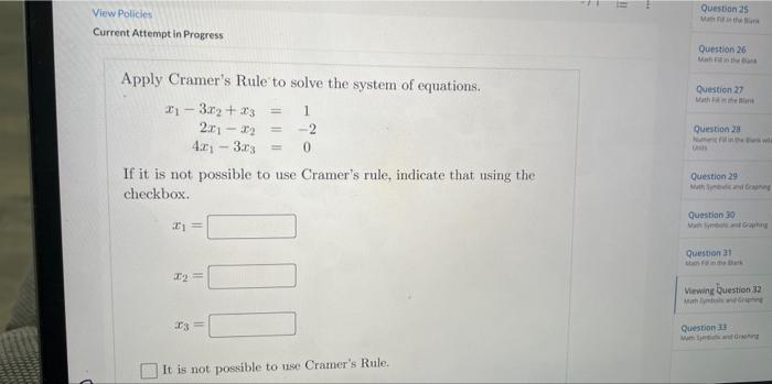Solved View Policies Current Attempt in Progress Solve by | Chegg.com