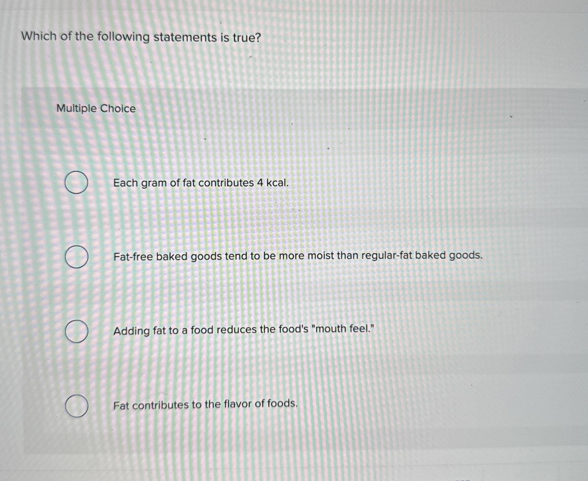 Solved Which of the following statements is true?Multiple | Chegg.com