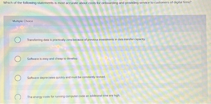 Solved Which of the following statements is most accurate | Chegg.com