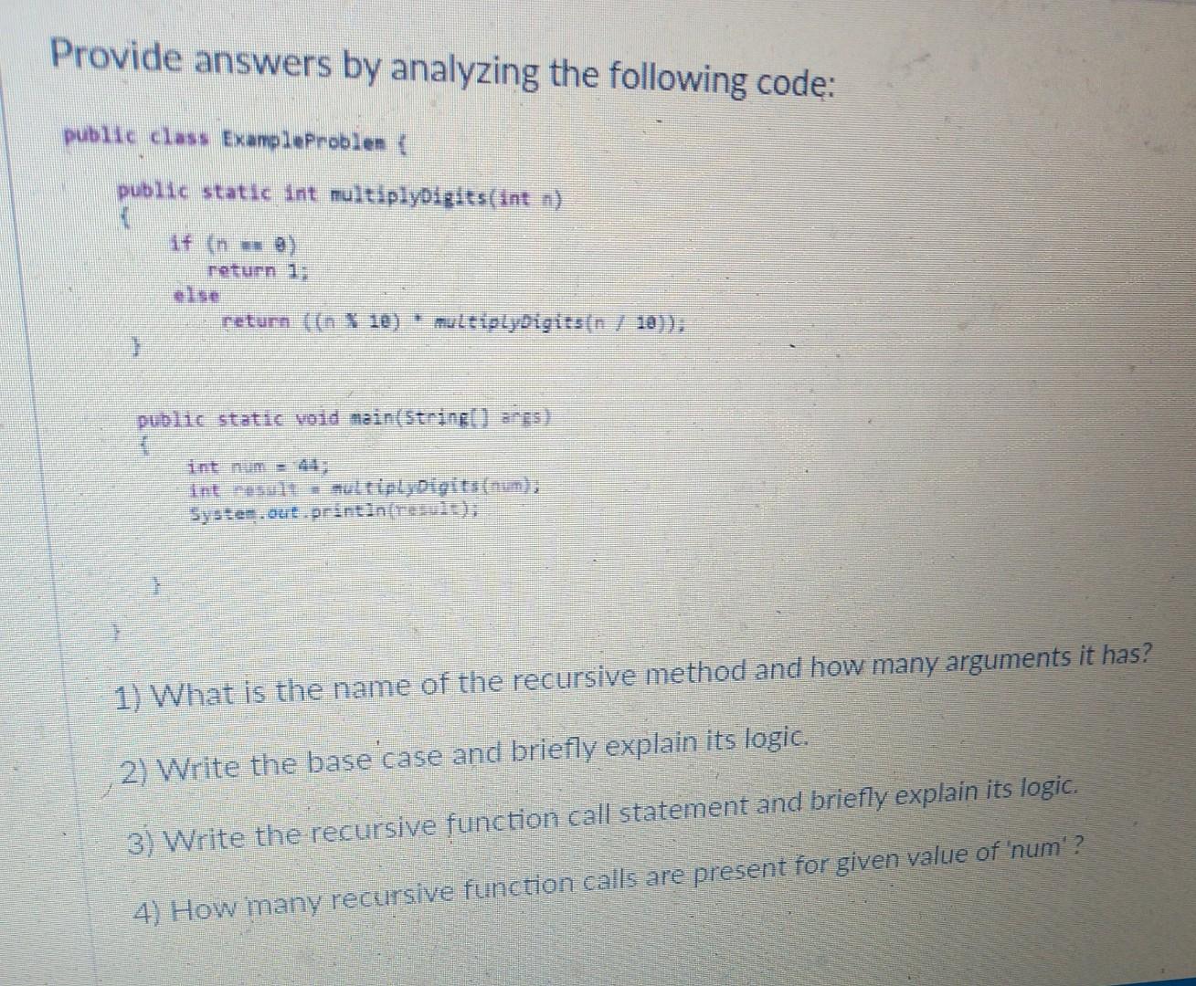 Solved What is the difference between Recursion and | Chegg.com