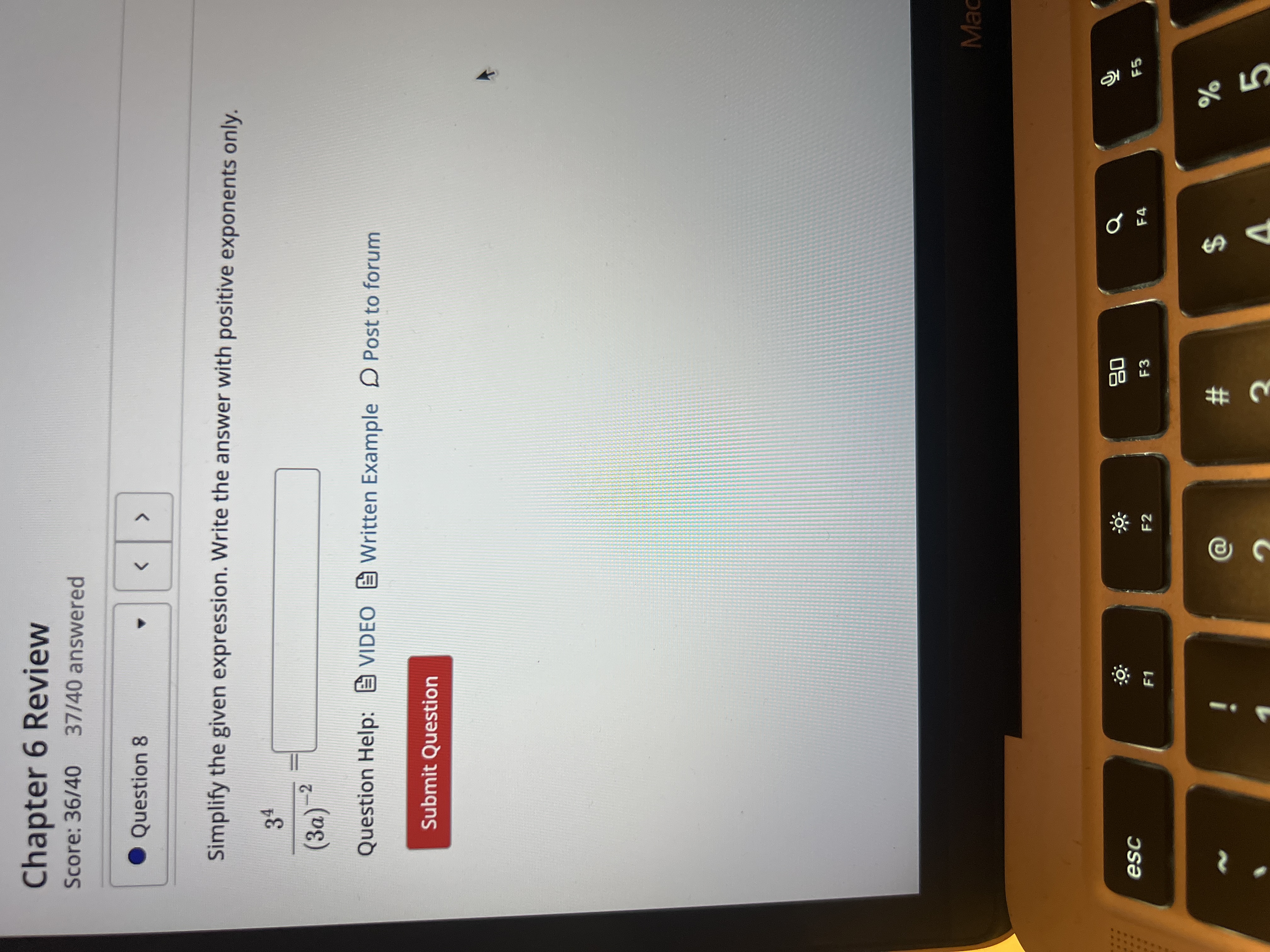 Solved Simplify the given expression. Write the answer with | Chegg.com