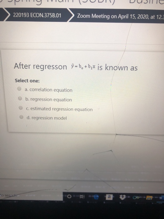 Solved Jug Tviui Judi Dusilic 2193 Econ 375b 01 Zoom Me Chegg Com