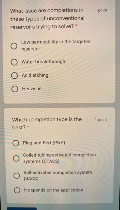 Solved 1 point What issue are completions in these types of | Chegg.com