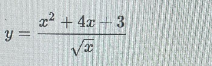 Solved y=xx2+4x+3 | Chegg.com