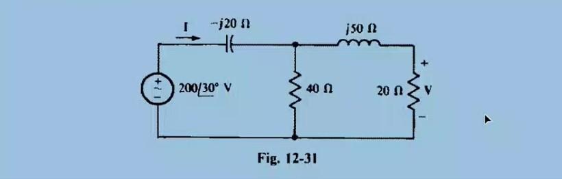 Solved Use voltage division twice to find V in the circuit | Chegg.com