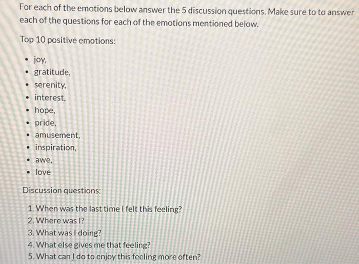 solved-for-each-of-the-emotions-below-answer-the-5-chegg