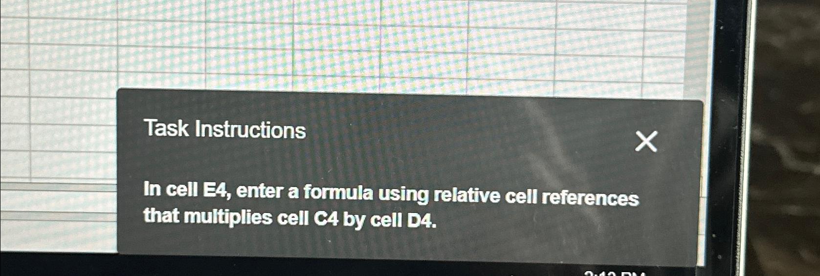 solved-task-instructionsin-cell-e4-enter-a-formula-using-chegg