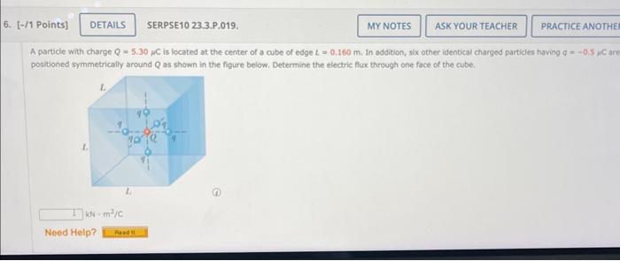 Solved A partide with charge Q=5.30μC is located at the | Chegg.com