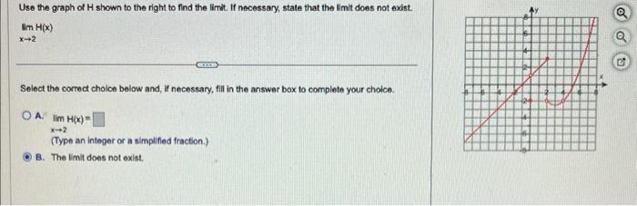 Solved Use the graph of H shown to the right to find the | Chegg.com