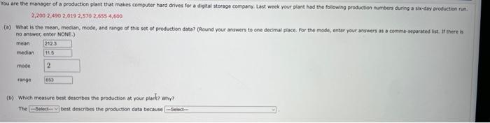 Solved ou are the manager of a production plant that makes | Chegg.com