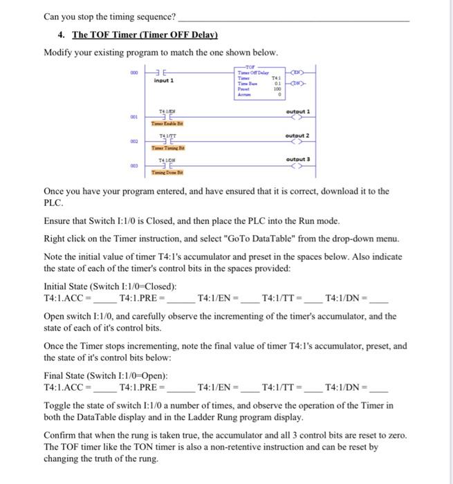 2. Cascaded TON Timers Insert a new rung containing a