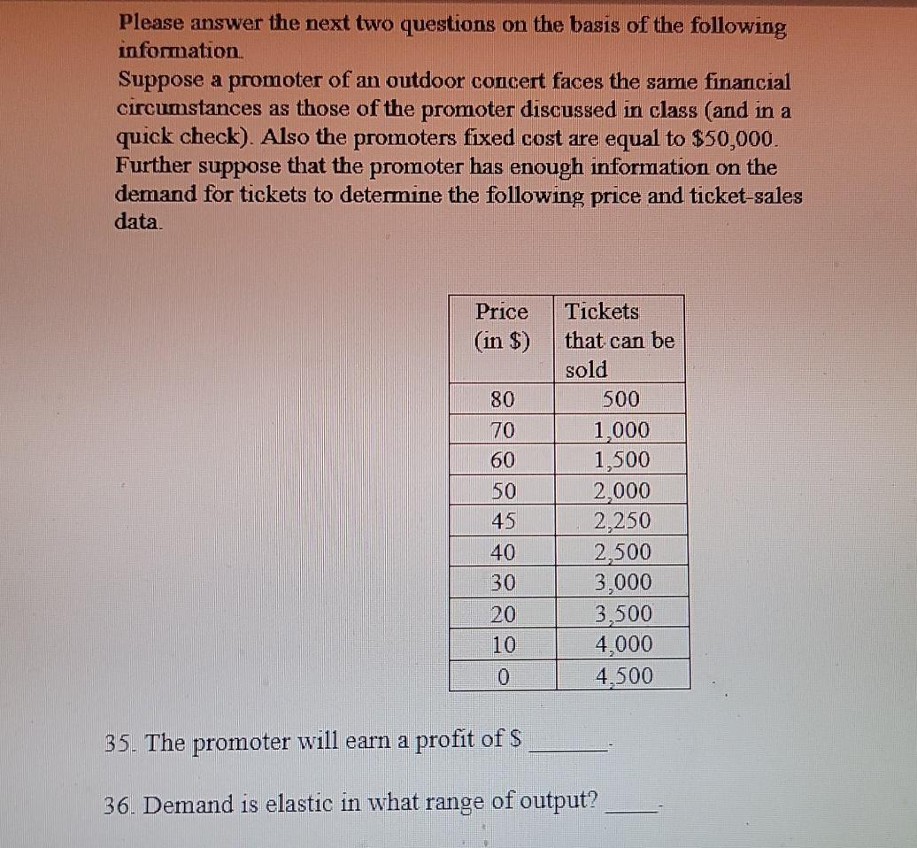 Solved Please answer the next two questions on the basis of | Chegg.com