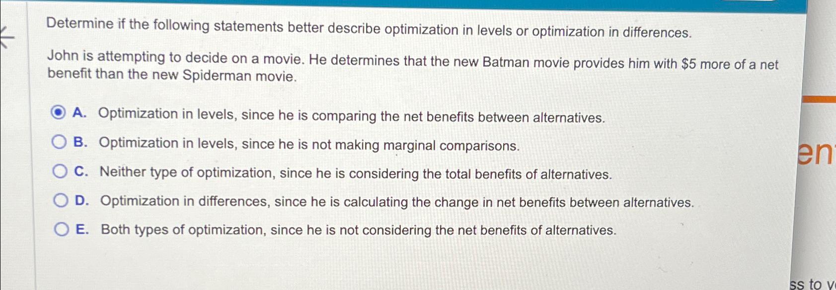 Solved Determine if the following statements better describe | Chegg.com