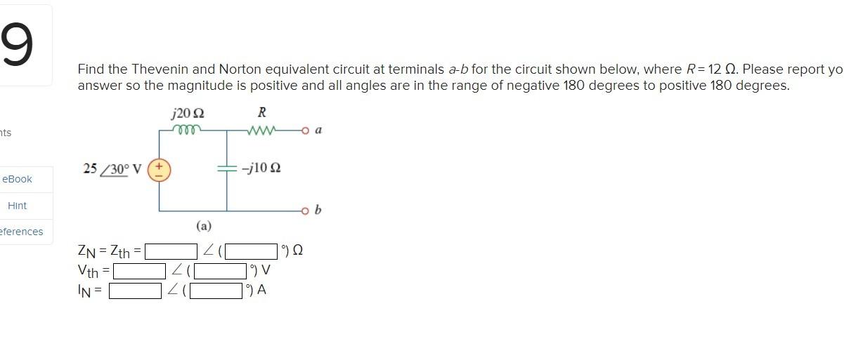 Solved Find The Thevenin And Norton Equivalent Circuit At | Chegg.com