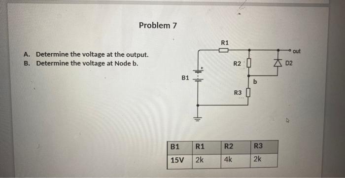 Solved Problem 4 Determine the voltage at Nodes A, B, and | Chegg.com