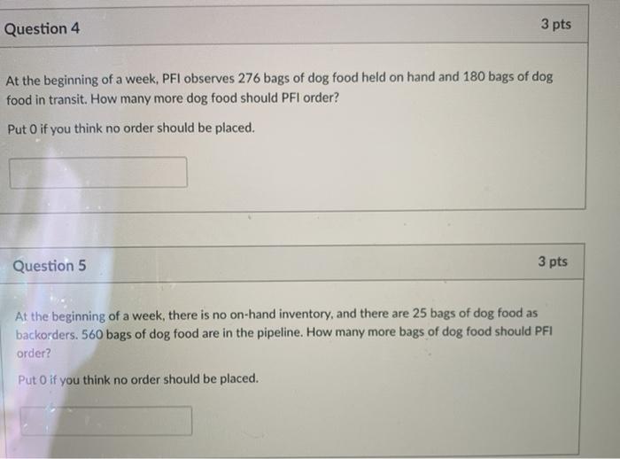 Solved Puppy Food Inc. (PFI) sells a very popular blend of | Chegg.com