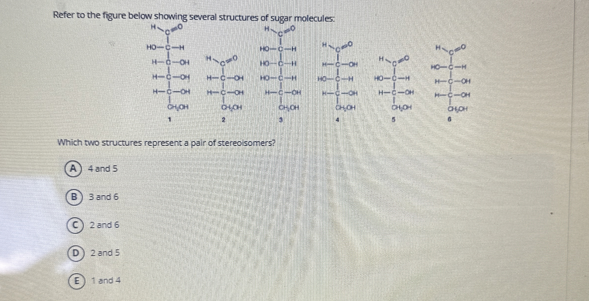 Solved Refer to the figure below showing several structures | Chegg.com