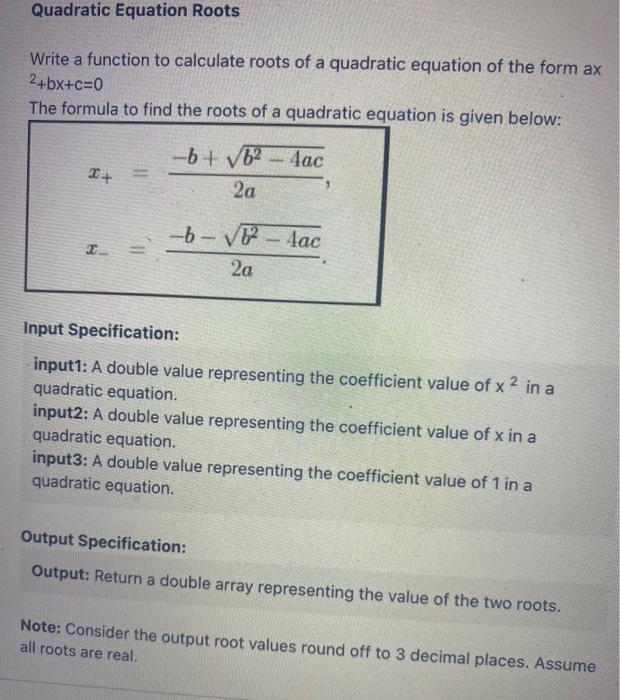 form quadratic equation with roots as a − t a t