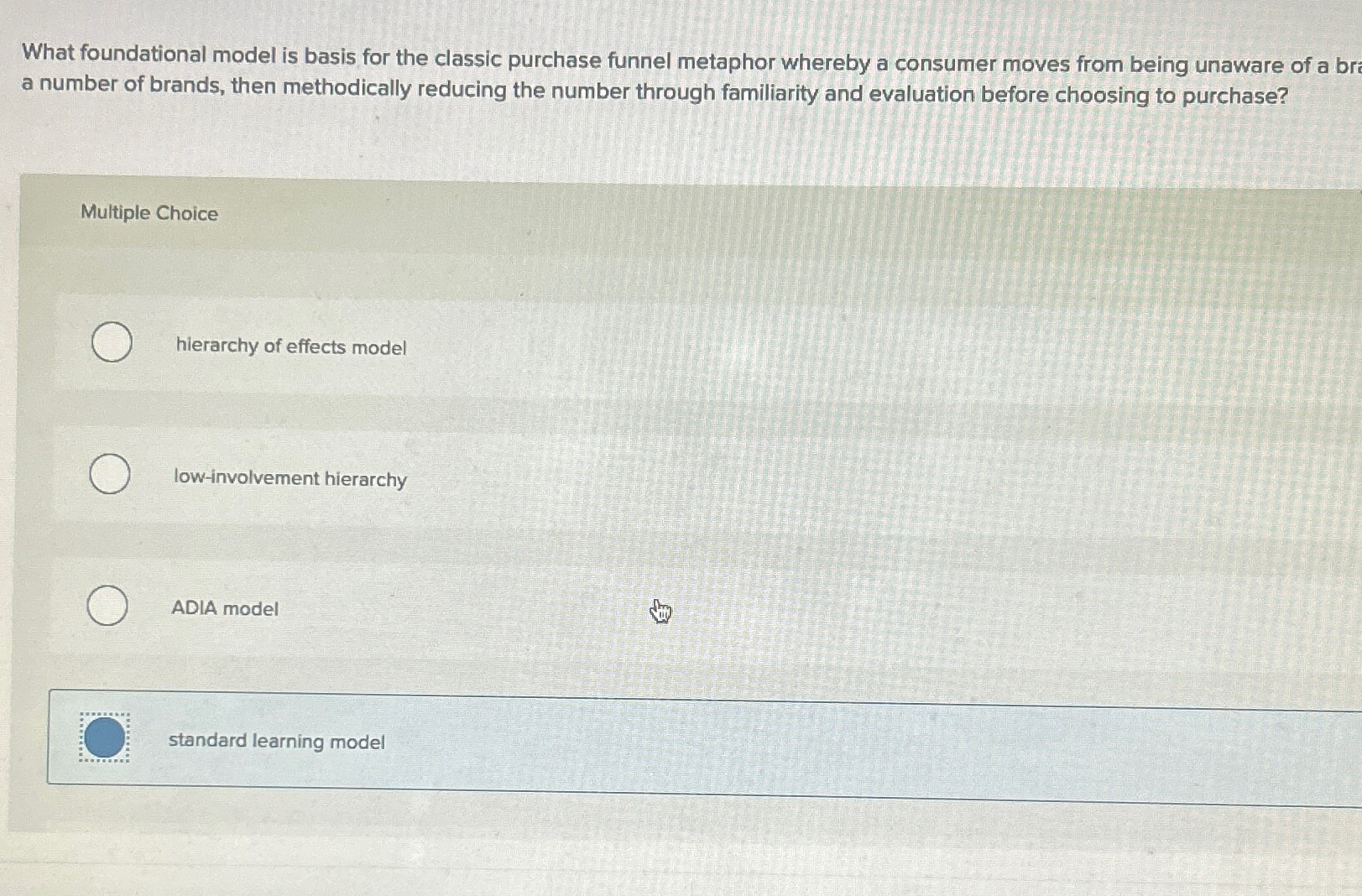 Solved What foundational model is basis for the classic