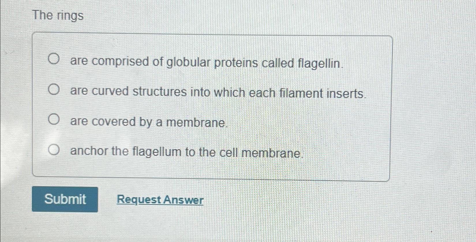 Solved The ringsare comprised of globular proteins called