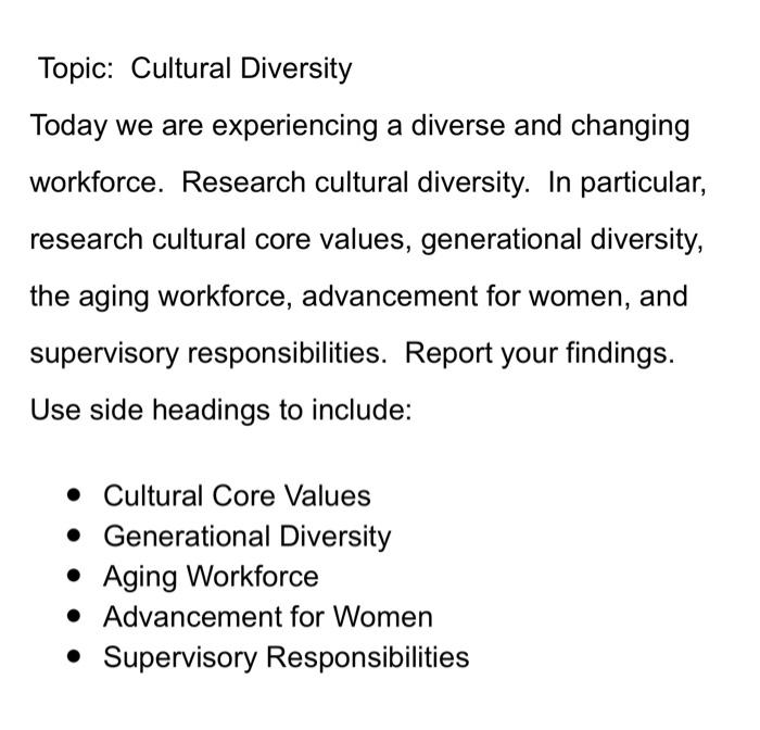 research paper topics cultural diversity