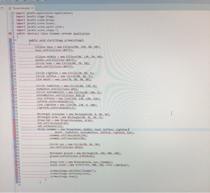 Solved how do i add an identical snowman to the right of | Chegg.com