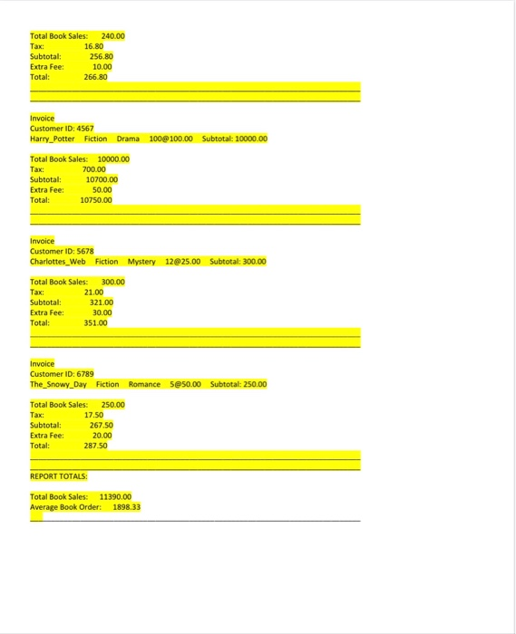 Solved Book Purchase Invoice Write a C++ program that reads | Chegg.com
