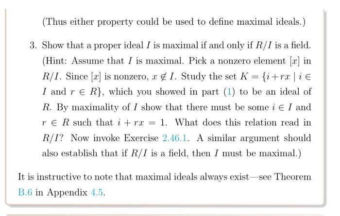 Solved Let R Be A Ring, And For Simplicity, Assume | Chegg.com