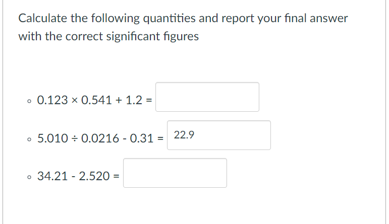 Solved Calculate the following quantities and report your | Chegg.com