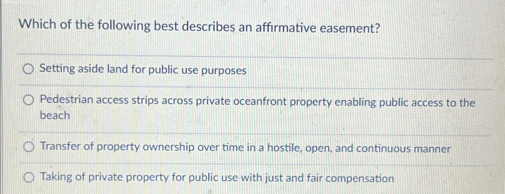 Solved Which of the following best describes an affirmative 