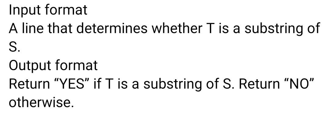 Solved Question of Substring using C language Standard | Chegg.com