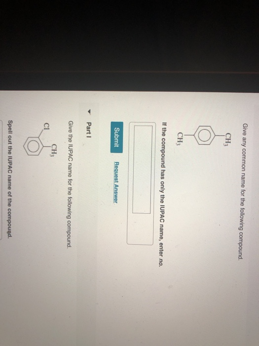 Solved Part C Spell Out The Full Name Of The Compound. Su