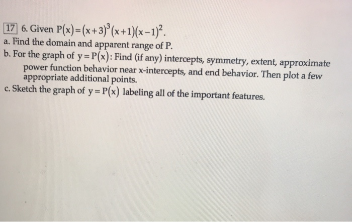 Solved 17 6 Given P X X 3 º X 1 X 1 2 A Find T Chegg Com