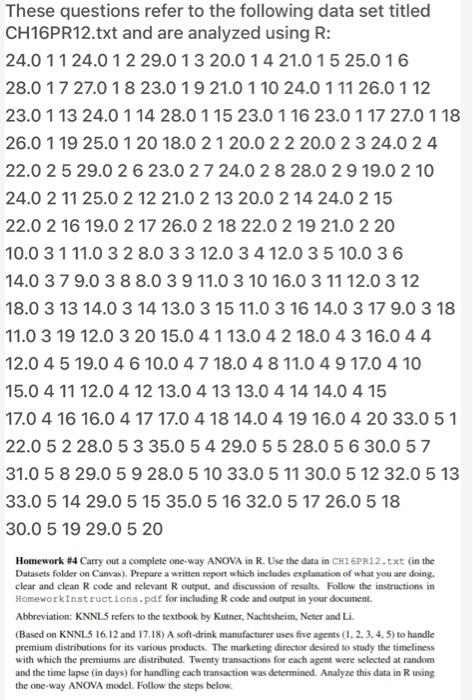 Solved These questions refer to the following data set | Chegg.com
