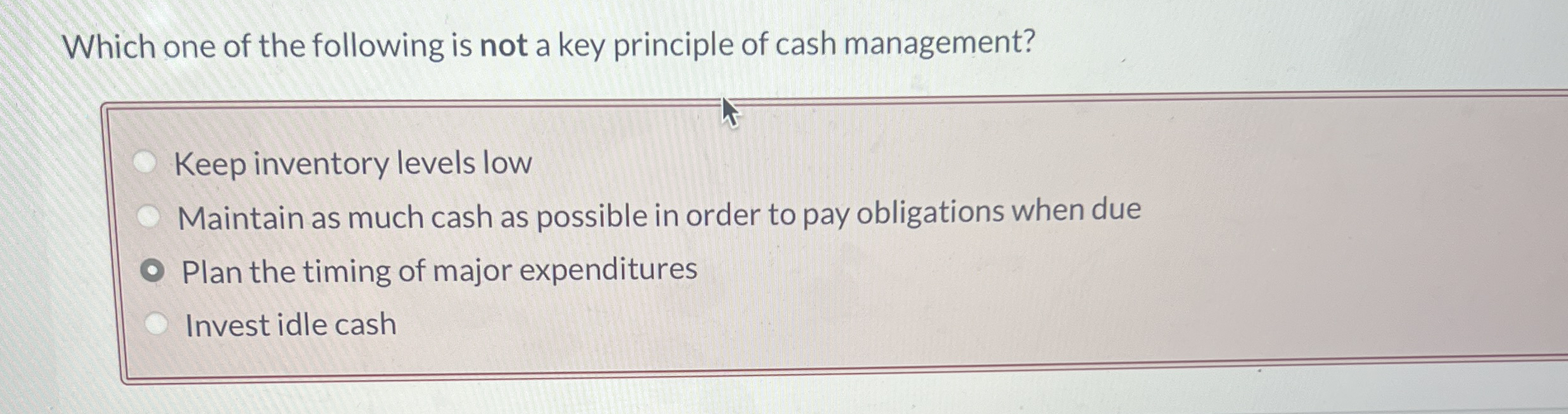 Solved Which one of the following is not a key principle of | Chegg.com