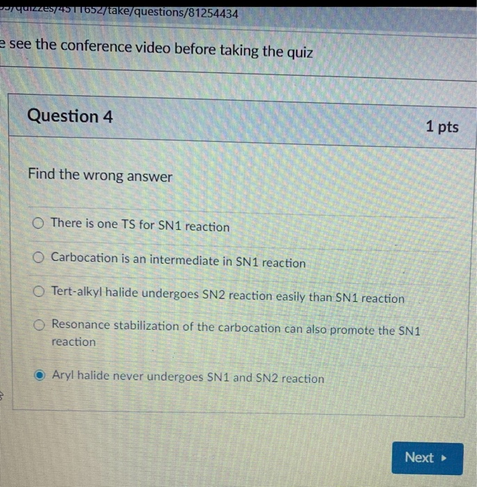 Solved Question 7 1 pts Which of the following is the most | Chegg.com