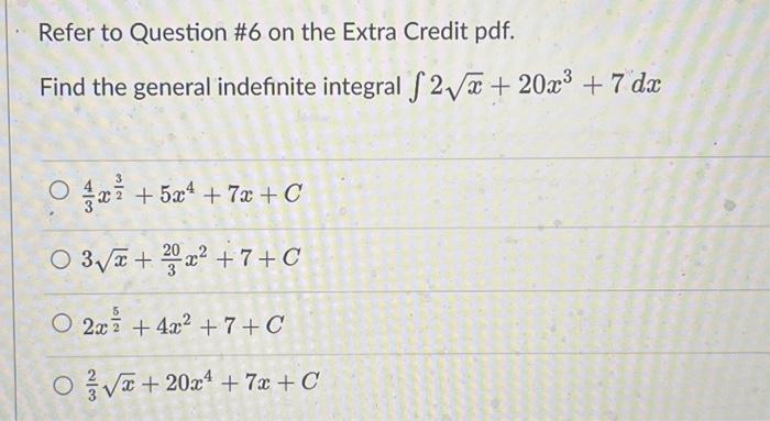 Solved Refer to Question #6 on the Extra Credit pdf. Find | Chegg.com