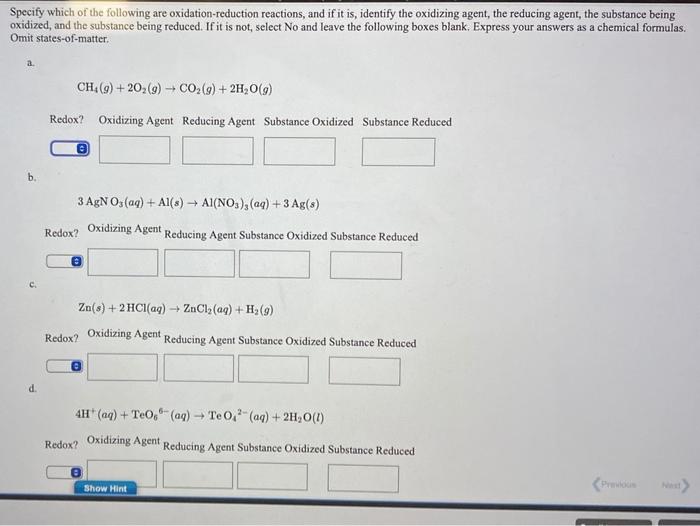 Solved Specify which of the following are | Chegg.com