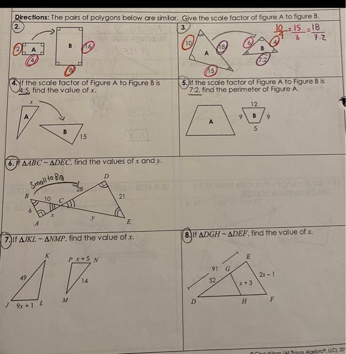 Solved 2. 3. Directions: The pairs of polygons below are | Chegg.com