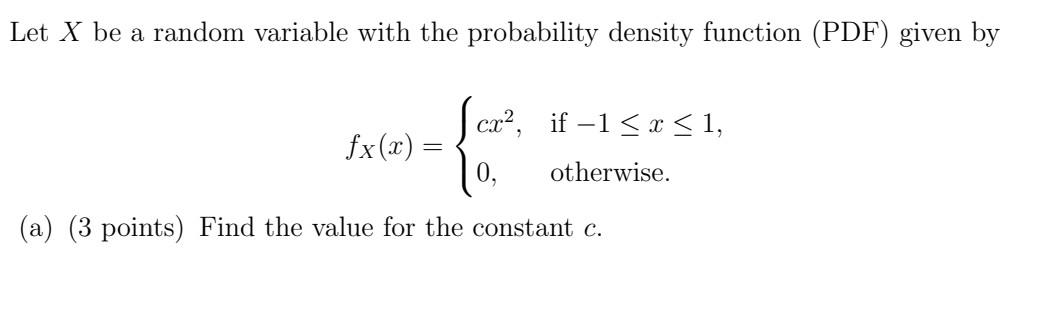 Solved Let X be a random variable with the probability | Chegg.com