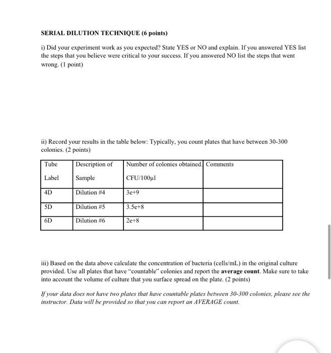 ASEPTIC TECHNIQUE only) STREAK PLATE