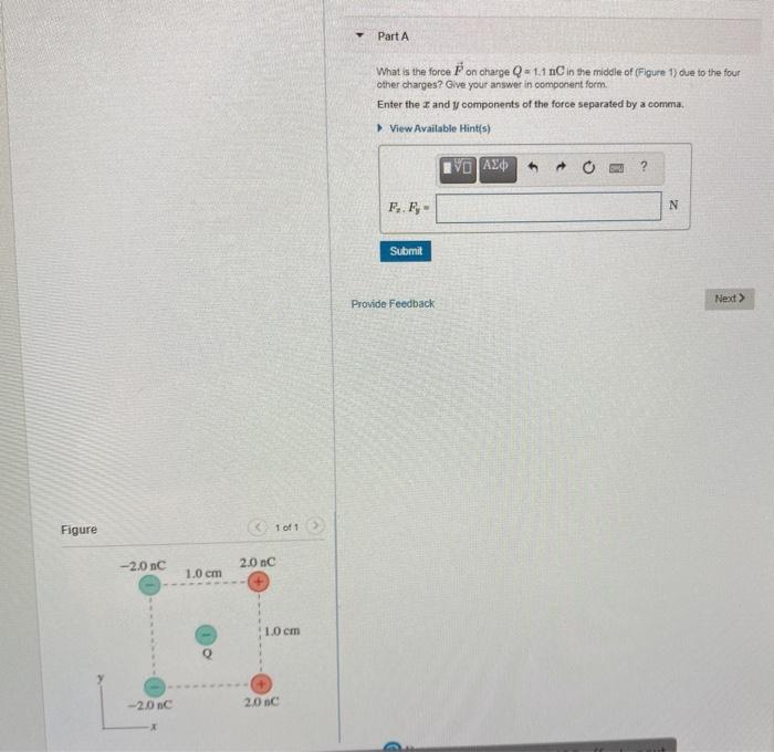 Solved Part A What is the magnitude of the force on the-10 n | Chegg.com